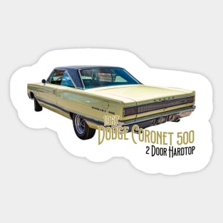 1967 Dodge Coronet 500 2 Door Hardtop Sticker